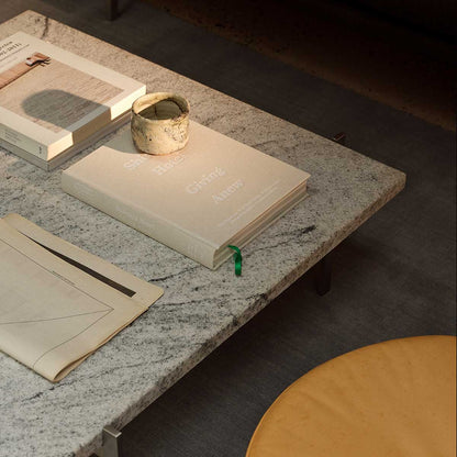 PK61 Occassional Table | Grey White Rolled Granite Top