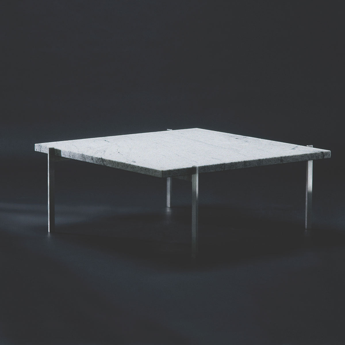 PK61 Occassional Table | Grey White Rolled Granite Top