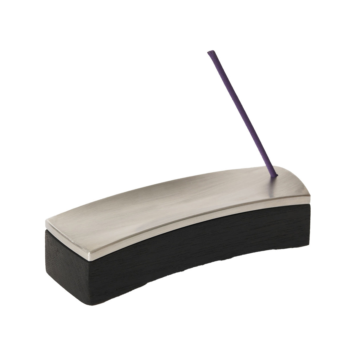 Ellipse Segment Incense Burner Set | Black Oak and Steel