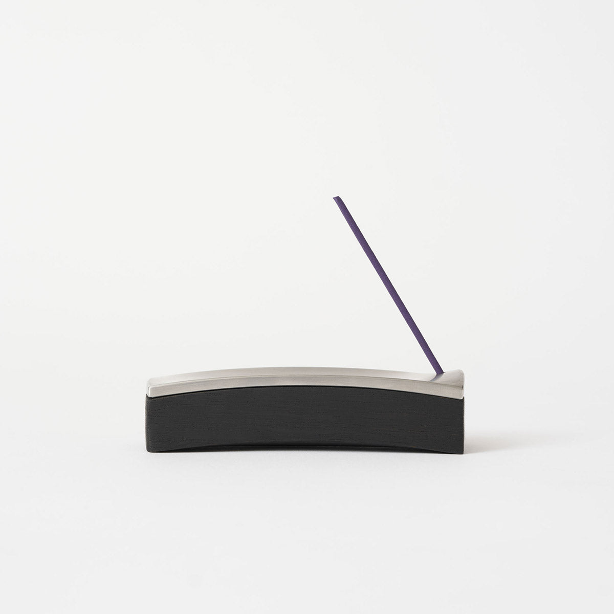 Ellipse Segment Incense Burner Set | Black Oak and Steel