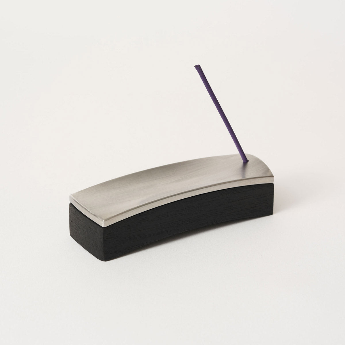 Ellipse Segment Incense Burner Set | Black Oak and Steel