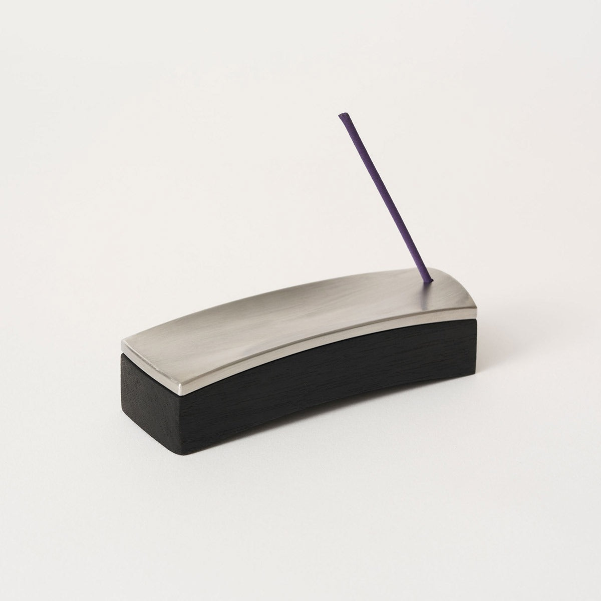 Ellipse Segment Incense Burner Set | Black Oak and Steel