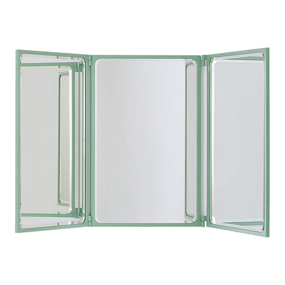 Como Mirror 3 Panel Short | Bamboo Green Frame