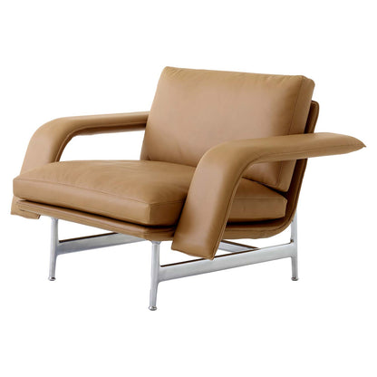 Meantime AV29 Lounge Chair | Cognac Noble Leather Upholstery