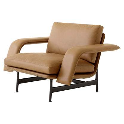 Meantime AV29 Lounge Chair | Cognac Noble Leather Upholstery