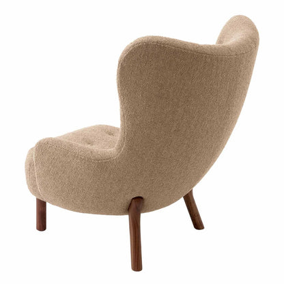 Petra VB3 Lounge Chair | Hazlenut Barnum 04 Fabric Upholstery