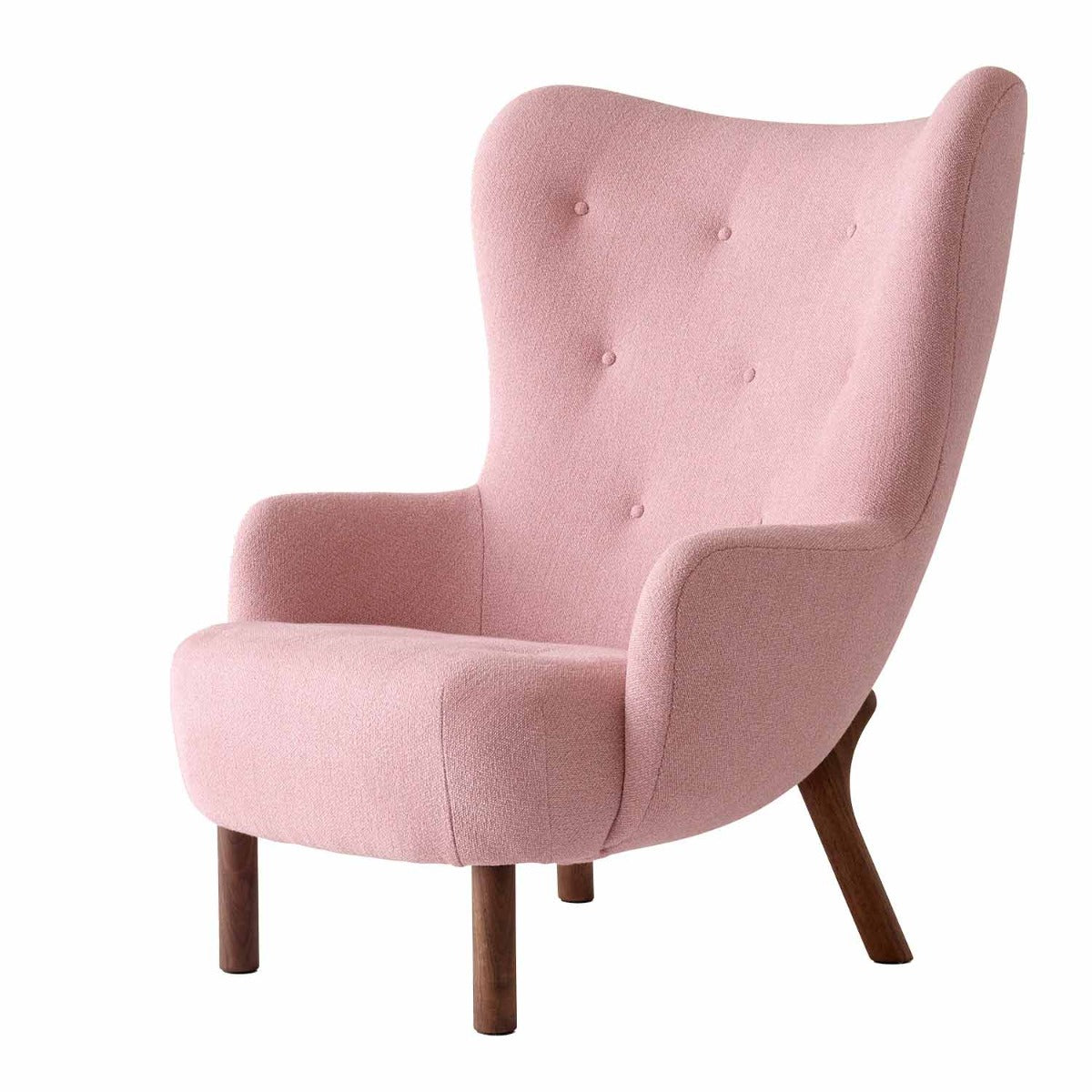 Petra VB3 Lounge Chair | Pink Ecriture 640 Fabric Upholstery