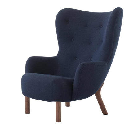 Petra VB3 Lounge Chair | Dark Blue Vidar 554 Fabric Upholstery