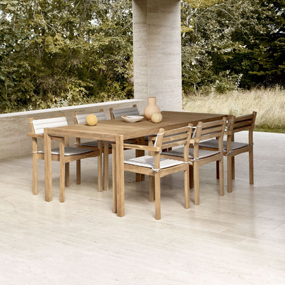 AH901 Rectangular Outdoor Table | Untreated Teak