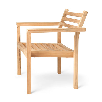 AH601 Outdoor Lounge Armchair | Untreated Teak