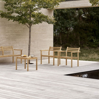 AH601 Outdoor Lounge Armchair | Untreated Teak