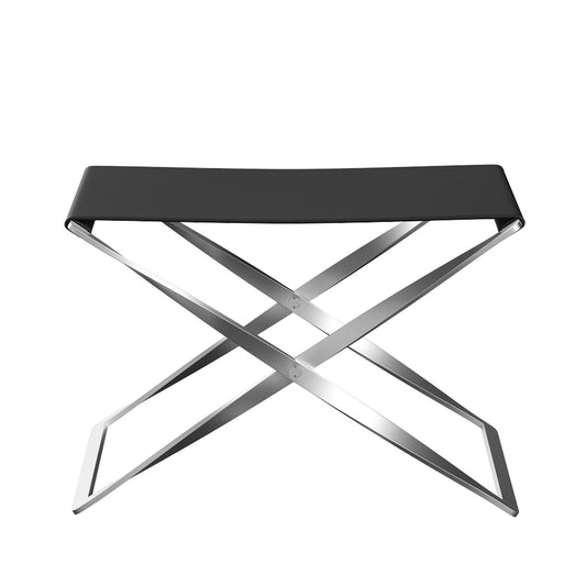 PK91 Stool | Black Aura Leather