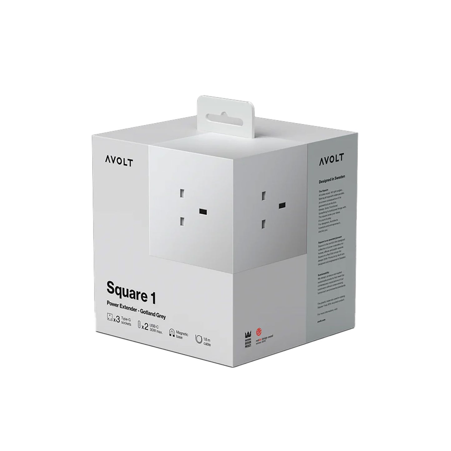 Square 1 Extension Cable | Gotland Grey