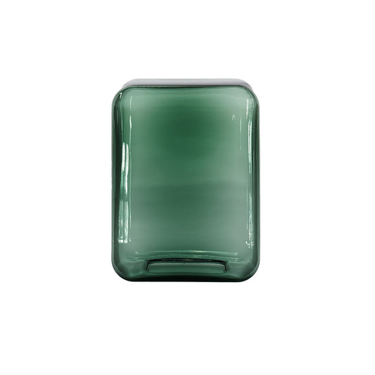 Lokum Coffee Table | Petrol Green Blown Glass VT25 Tall Square