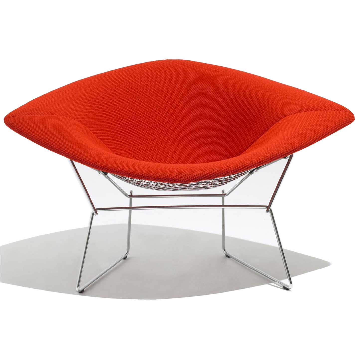 Bertoia Large Diamond Chair | Red Tonus 130 Upholstery