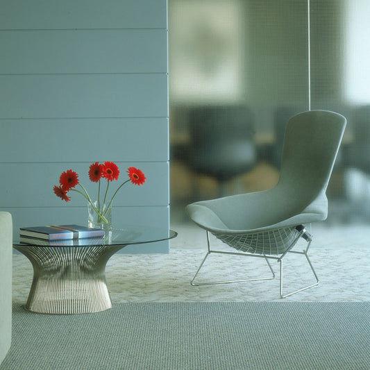 Bertoia Bird Armchair | Divina 224 Powder Grey Upholstery