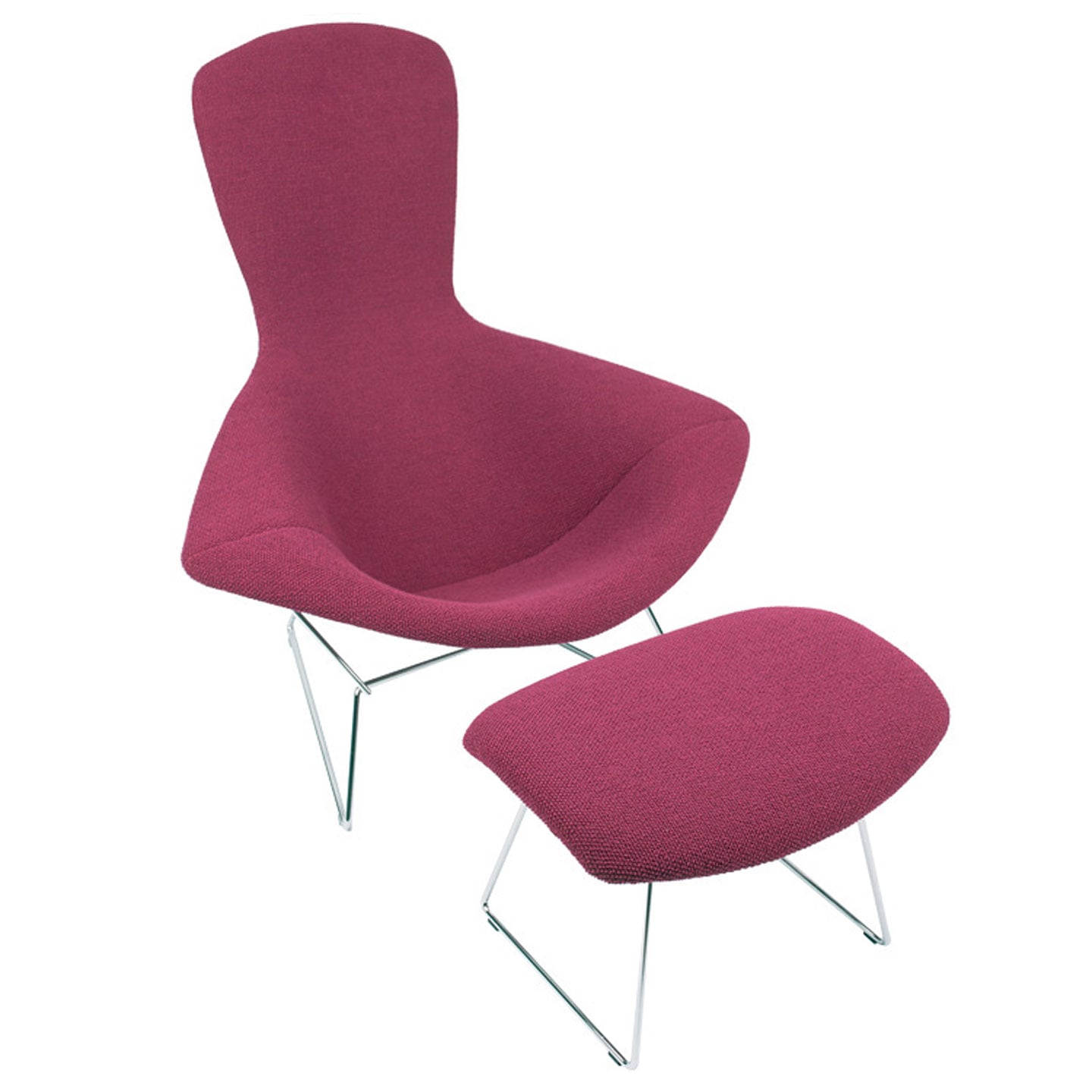 Bertoia Bird Armchair | Dark Blue Hyle Fabric Upholstery