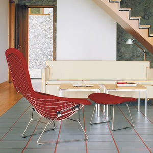 Bertoia Bird Armchair | Divina 623 Red Upsholstery
