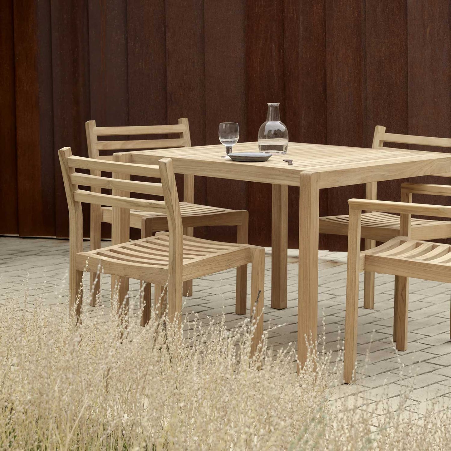 AH501 Outdoor Dining Chair | Untreated Teak