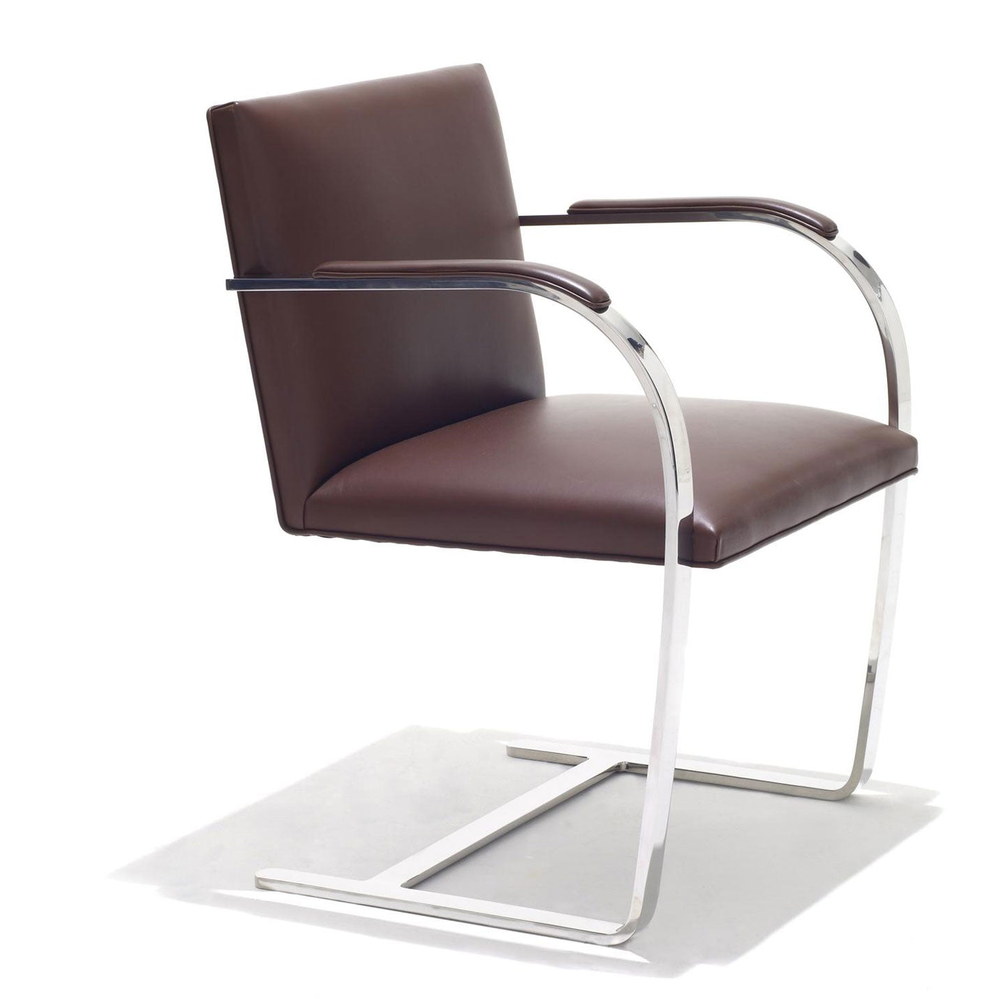 Brno Armchair Flat Bar | Leather VP280 Amber