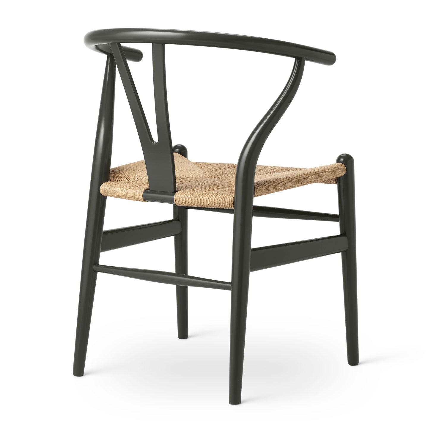 CH24 Wishbone Chair | Oak Frame Lacquered Black