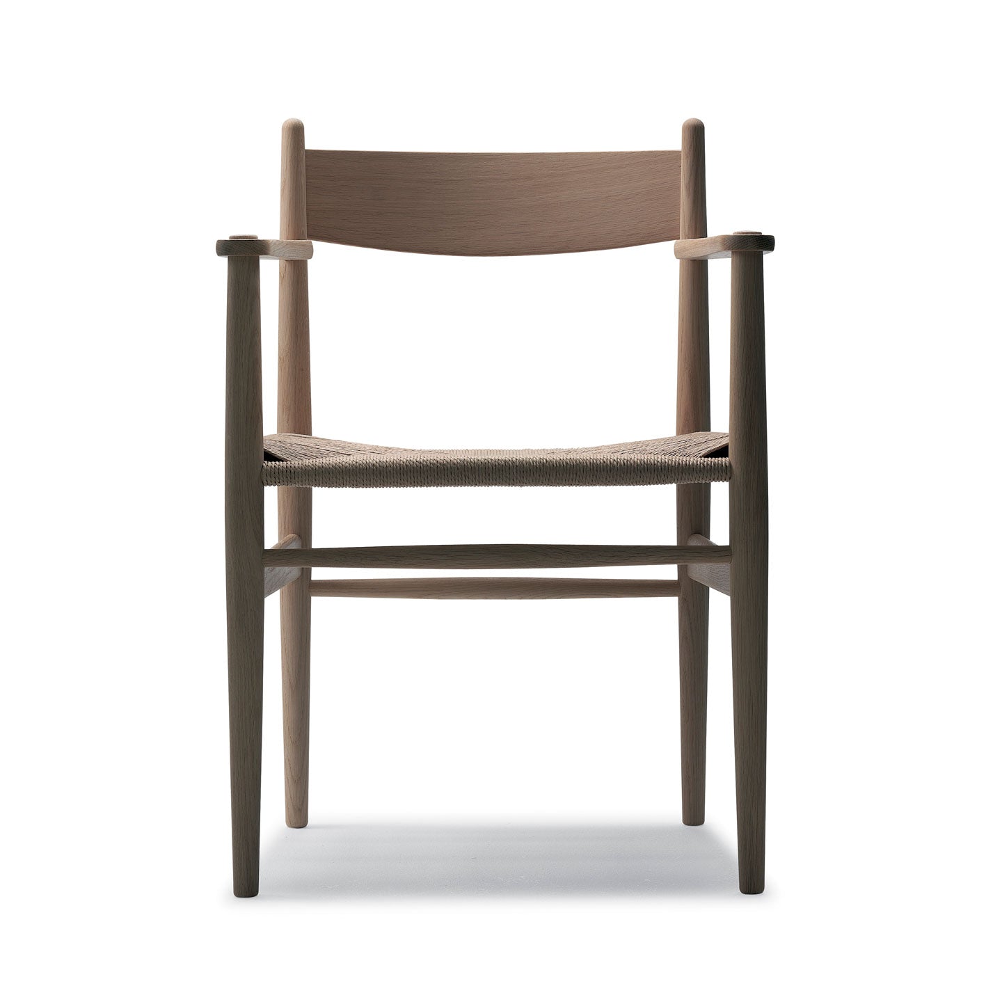 CH37 Chair with Arms | Oak Frame Natural Oiled Finish