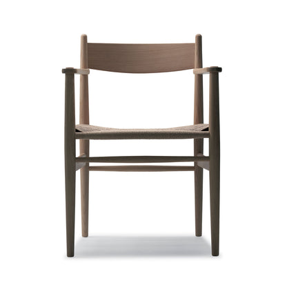 CH37 Chair with Arms | Oak Frame Natural Oiled Finish