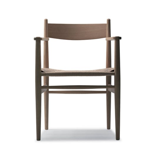 CH37 Chair with Arms | Oak Frame Natural Oiled Finish