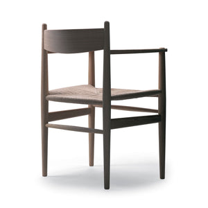CH37 Chair with Arms | Beech Frame Lacquered White