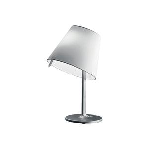 Melampo Notte Bedside Lamp | Aluminium Grey Base and Stem