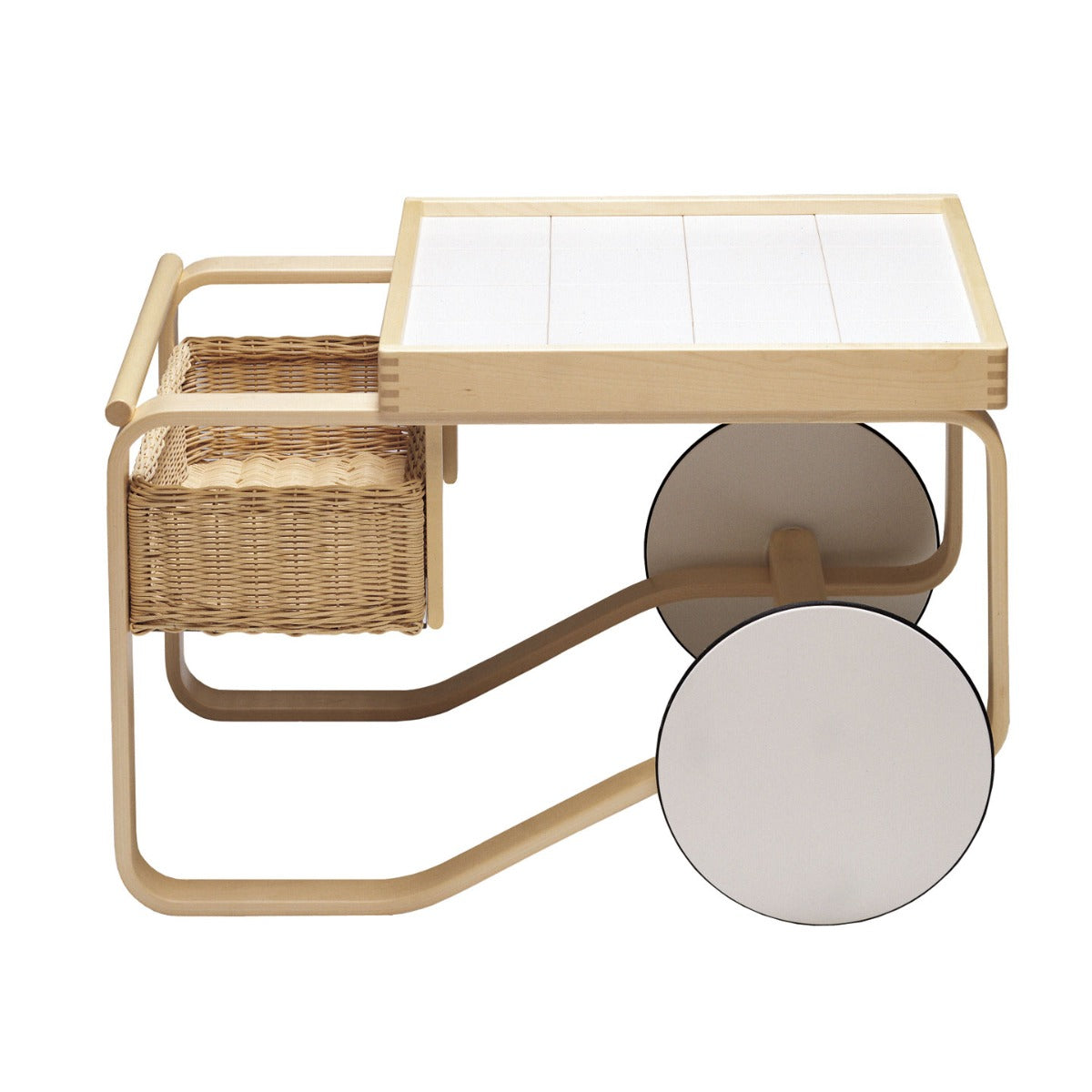 900 Tea Trolley | White Ceramic Tiles