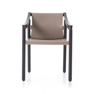 905 Chair | Ivory Saddle Leather Seat and Back