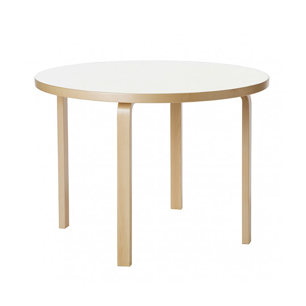 90A Aalto Table Round | White Laminate Top