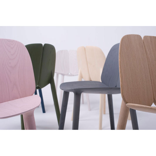 Osso Chair | Ash Stained Pink Seat and Legs