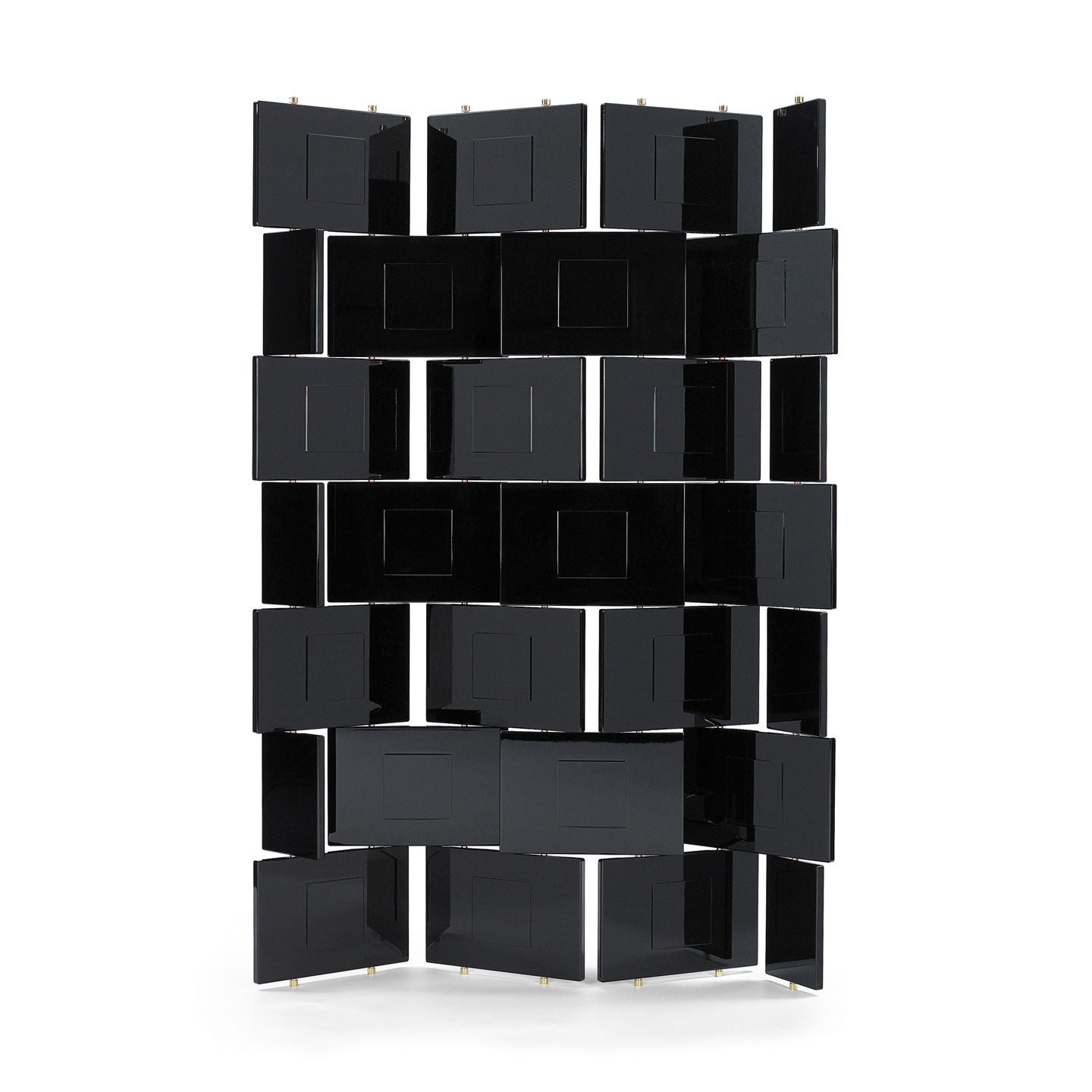 Eileen Gray Brick Screen | Black Hand-lacquered Panels