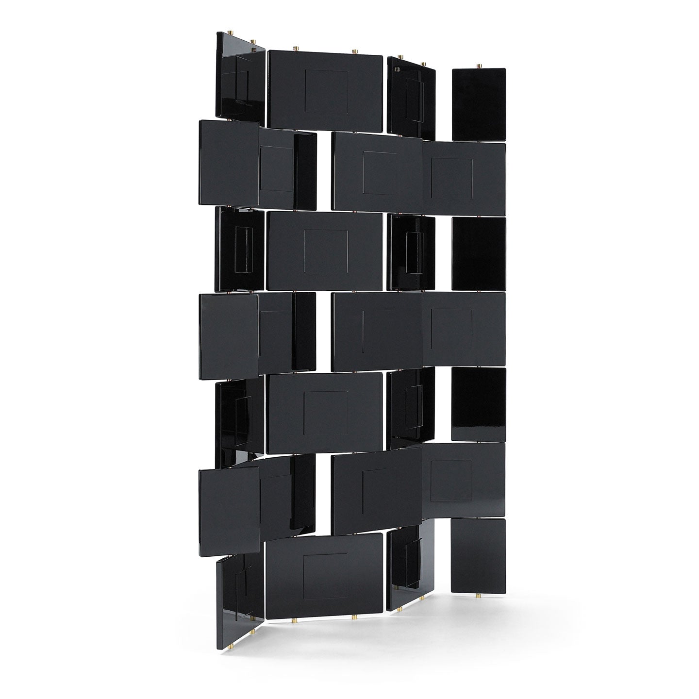 Eileen Gray Brick Screen | Black Hand-lacquered Panels