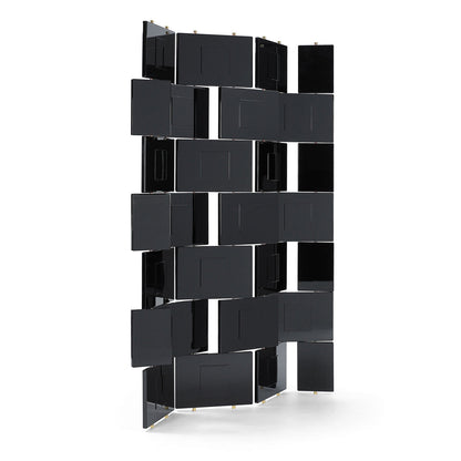 Eileen Gray Brick Screen | Black Hand-lacquered Panels
