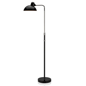 Kaiser Idell 6580 Floor Lamp | Gloss Black Shade and Base