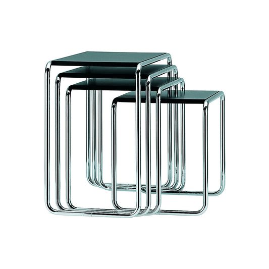B 9 Nest of Tables | Black Lacquer