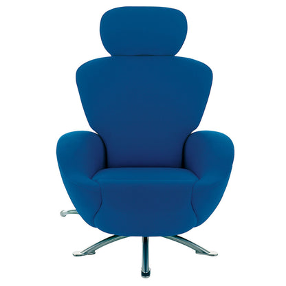Dodo Reclining Armchair | Graphite Leather Upholstery