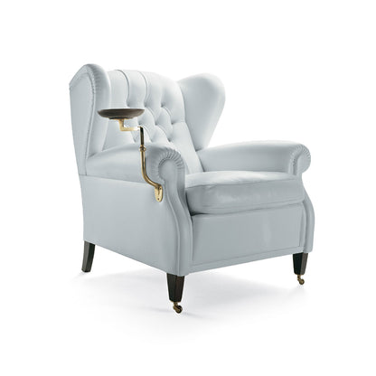 1919 Wingchair with Plate | Leather 01 Ivory