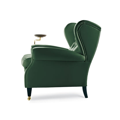 1919 Wingchair with Plate | Leather 01 Ivory