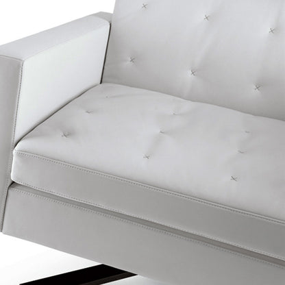Kennedee Swivel Armchair | Leather 01 Avorio Ivory Upholstery