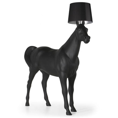 Horse Lamp | Black Polyester and PVC