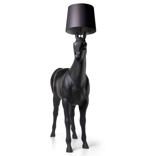 Horse Lamp | Black Polyester and PVC