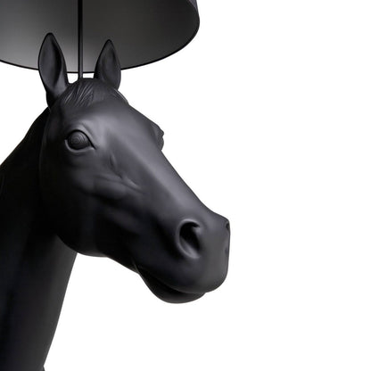 Horse Lamp | Black Polyester and PVC