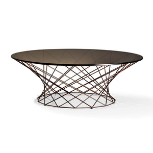 Oota Coffee Table | Brown Hued Glass Top