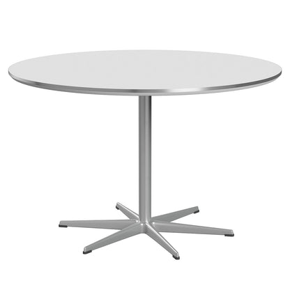 A825 Circular Pedestal Table | White Laminate Top