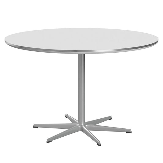 A825 Circular Pedestal Table | White Laminate Top