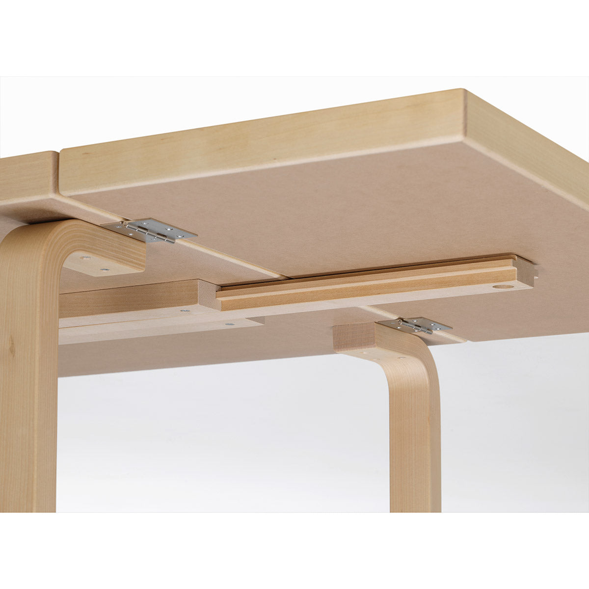 DL81C Aalto Folding Table | White Laminate Top and Drop Leaf